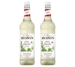 Sirop Monin Mojito Mint (sans alcool) - Bouteille plastique - 2 x 1L