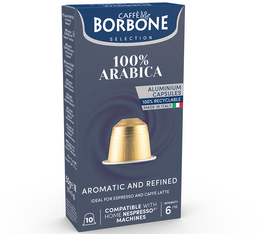 10 capsules compatibles Nespresso® 100% Arabica - CAFFE BORBONE