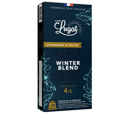 10 capsules Winter Blend compatibles Nespresso® pour professionnels - Cafés Lugat