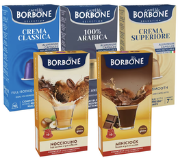 Pack découverte 50 capsules compatibles Nespresso® - CAFFE BORBONE