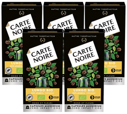 50 Capsules compatibles Nespresso® - Espresso Lungo BIO - CARTE NOIRE