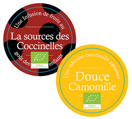 Pack infusions Douce Camomille et La source des Coccinelles - Bio - Vrac 2 x 100g - COMPTOIR FRANÇAIS DU THÉ