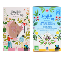 Duo d'assortiments - thés chauds et thés glacés - 2 x 20 sachets - ENGLISH TEA SHOP