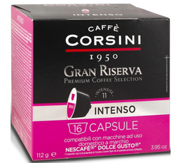 16 Capsules Gran Riserva Intenso pour Nescafe® Dolce Gusto - CAFFE CORSINI