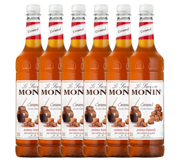 Sirop Monin Caramel - Bouteille plastique - 6 x 1L