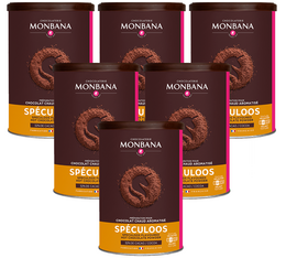 Lot de 6 Chocolats en poudre aromatisés Speculoos 6x250g - Monbana