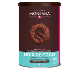 250G - Chocolat en Poudre - saveur Noix de Coco - MONBANA