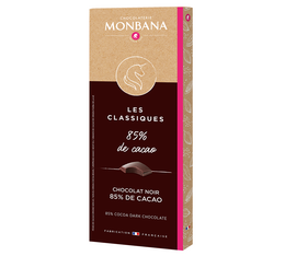 Tablette chocolat noir 85 % cacao - 80 g - Monbana
