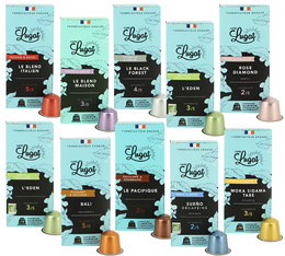 Pack découverte - 100 capsules compatibles Nespresso® - CAFÉS LUGAT
