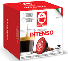 16 Capsules compatibles A Modo Mio Intenso - CAFFE BONINI