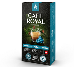 10 capsules compatibles Nespresso® Espresso Decaffeinato - Café Royal
