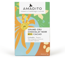 Chocolat noir Grand cru 85% cacao - Tablette 70g- Amadito