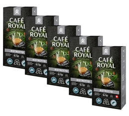 Pack 50 capsules Ristretto - compatible Nespresso® - CAFE ROYAL