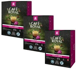 Pack 54 capsules Lungo Forte - Nespresso® compatible - CAFE ROYAL