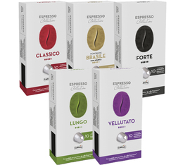 Sélection découverte 50 Capsules - compatibles Nespresso® - CAFFITALY