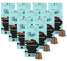 100 capsules compatibles Nespresso® Le Pacifique pour professionnels - CAFÉS LUGAT