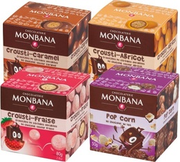 4 boîte snacking de gourmandises chocolatées (4 saveurs) Monbana