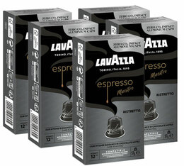 50 Capsules Aluminium RISTRETTO compatibles Nespresso® 5x10 - LAVAZZA 