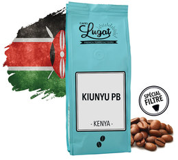 Café en grains Kenya : Kiunyu PB - Torréfaction Filtre - 250g - Cafés Lugat