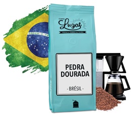 Café moulu pour cafetière filtre : Brésil - Pedra Dourada - 250g - Cafés Lugat