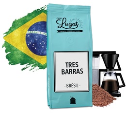 Café moulu pour cafetière filtre : Brésil - Tres Barras - 250g - Cafés Lugat