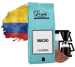 Café moulu pour cafetière filtre : Colombie - Macao - 250g - Cafés Lugat