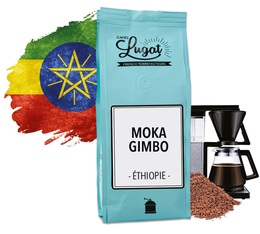 Café moulu pour cafetière filtre : Ethiopie - Moka Gimbo - 250g - Cafés Lugat