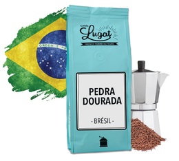 Café moulu pour cafetière italienne : Brésil - Pedra Dourada - 250g - Cafés Lugat