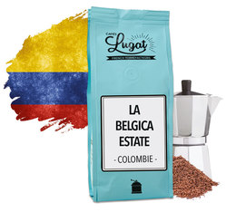 Café moulu pour cafetière italienne - Colombie - La Belgica Estate - 250gr - Cafés Lugat