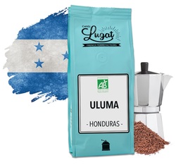 Café moulu Bio pour cafetière italienne : Honduras - Uluma - 250g - Cafés Lugat