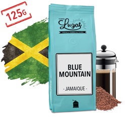 Café moulu pour cafetière à piston : Blue Mountain - Jamaïque - 125g - Cafés Lugat