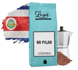 Café moulu pour cafetière italienne : Costa Rica - Mi Pilar - 250g - Cafés Lugat