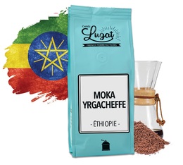 Café moulu pour cafetière Hario/Chemex : Ethiopie - Moka Yrgacheffe - 250g - Cafés Lugat