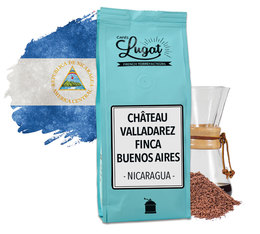 Café moulu pour cafetière Hario/Chemex : Nicaragua - Château Valladarez (Finca Buenos Aires) - 250g - Cafés Lugat