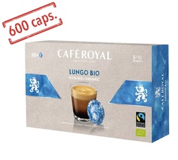 600 Dosettes compatibles Nespresso® pro Espresso Lungo Bio - CAFE ROYAL Office Pads