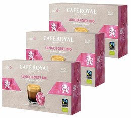 150 Dosettes compatibles Nespresso® pro Lungo Forte Bio - CAFE ROYAL Office Pads