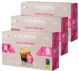 150 Dosettes compatibles Nespresso® pro Lungo Forte Bio 2+1 offerte - CAFE ROYAL Office Pads