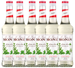 Sirop Monin - Mojito Mint (sans alcool) - 6 x 70 cl