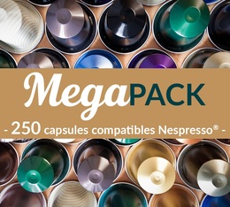 MégaPack capsules compatibles Nespresso® x 250 - la solution économique