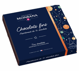 Le coffret assortiment 16 chocolats fins 125g - MONBANA