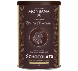 Chocolat en poudre 3 chocolats 175 g - MONBANA