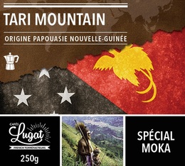 Café moulu pour cafetière italienne : Papouasie Nouvelle-Guinée - Tari Mountain - 250g - Cafés Lugat