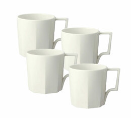 4 Mugs OCT in White Kinto - 4 x 30cl