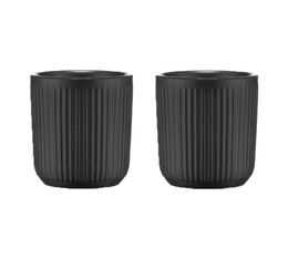 Set de 2 mugs Douro double paroi - porcelaine noire - 10cl - BODUM