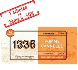 Offre exceptionnelle 1 boîte Infusion Pomme Cannelle 1336 = 2 ème boîte à -50 %