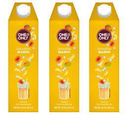 Lot de 3 Smoothies Mangue, 1 L - One & Only