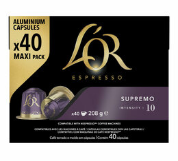 40 capsules Supremo compatibles Nespresso® - L'OR ESPRESSO