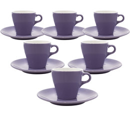 Tasses - ORIGAMI - Espresso et sous tasses violet 9cl x6