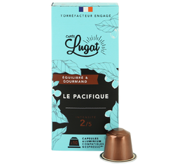 10 capsules compatibles Nespresso® Le Pacifique - CAFÉS LUGAT