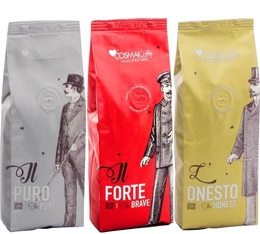 Pack Découverte Cosmai Caffè - 3x250g cafés en grains